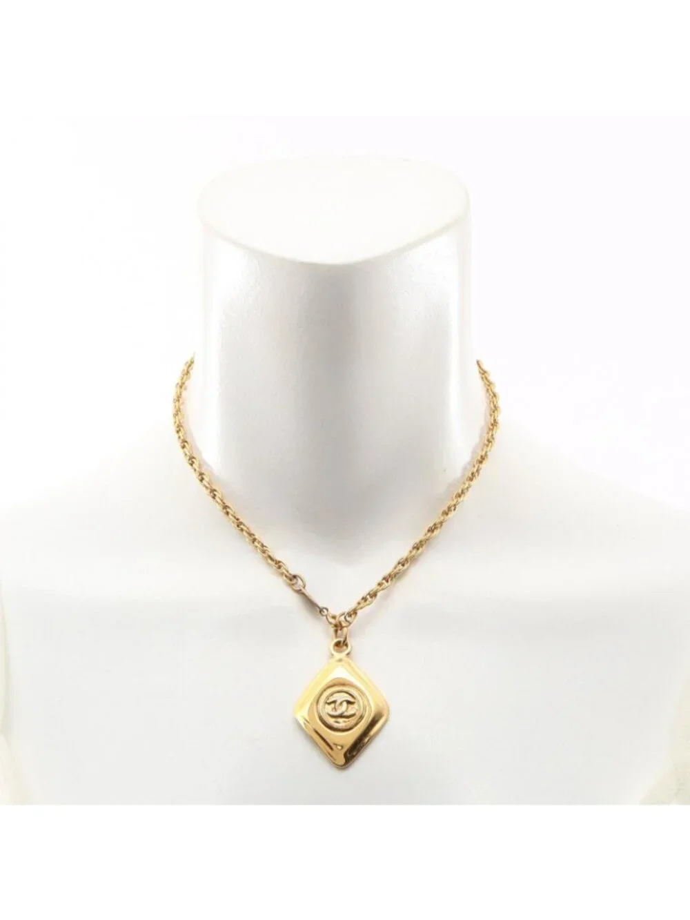 Chanel Necklace CC Logo Diamond